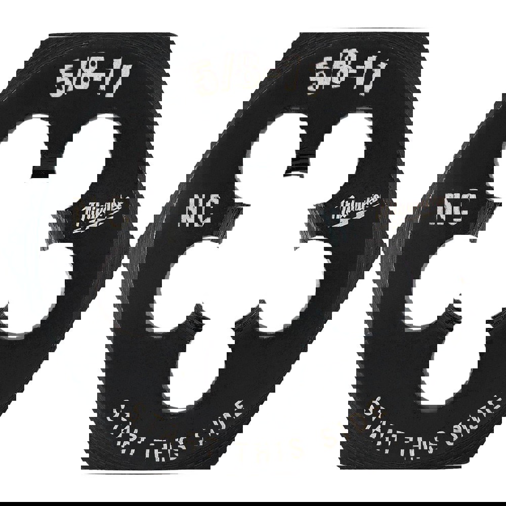 Hex Rethreading Dies; Thread Size (Inch): 5/8-11 ; Material: Carbon Steel ; Thread Direction: Right Hand ; Thread Standard: UNC ; Hex Size (Inch): 1-7/16 ; Series: Milwaukee